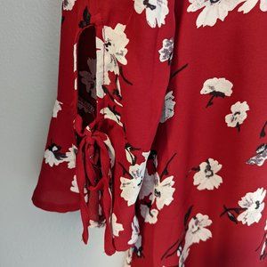A-line floral dress
